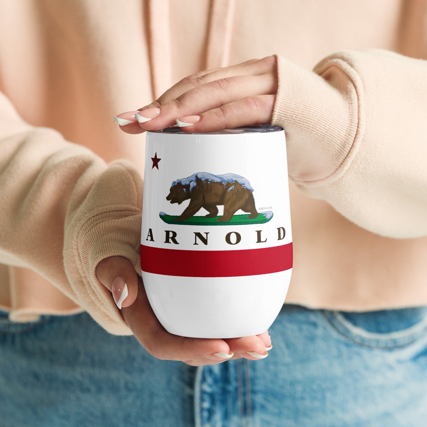 Arnold California wine tumbler
