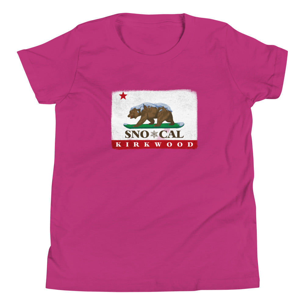 Kirkwood CA Flag Kids Shirt - Sno Cal