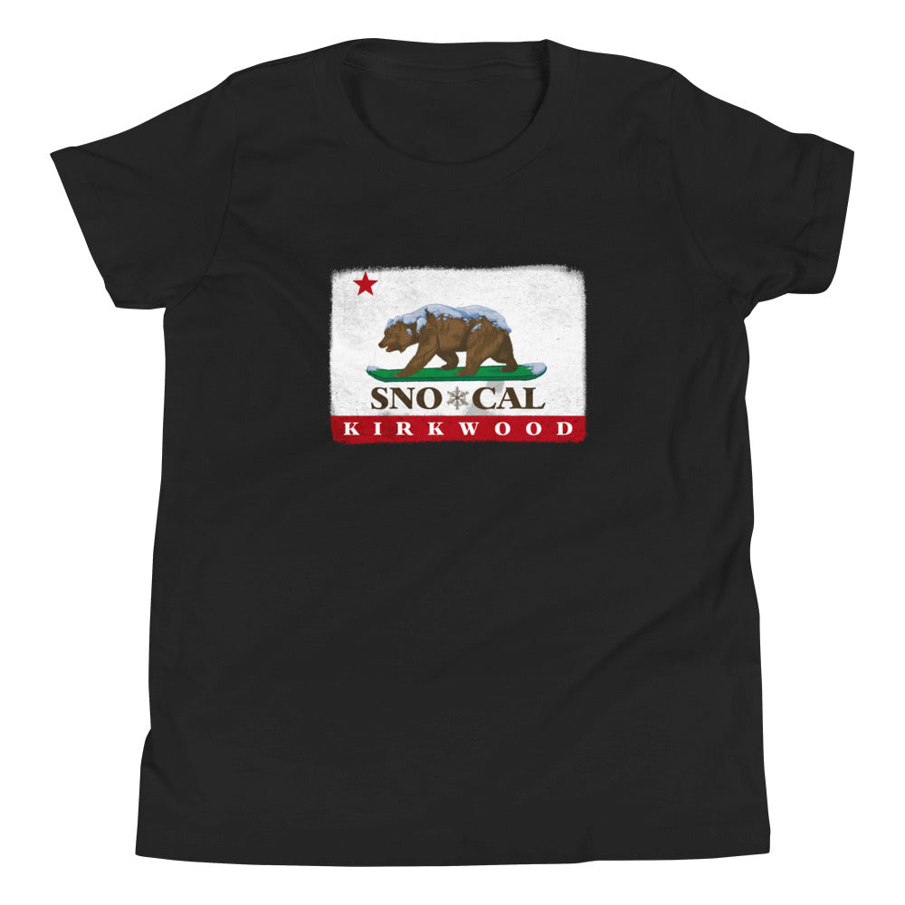 Kirkwood CA Flag Kids Shirt - Sno Cal