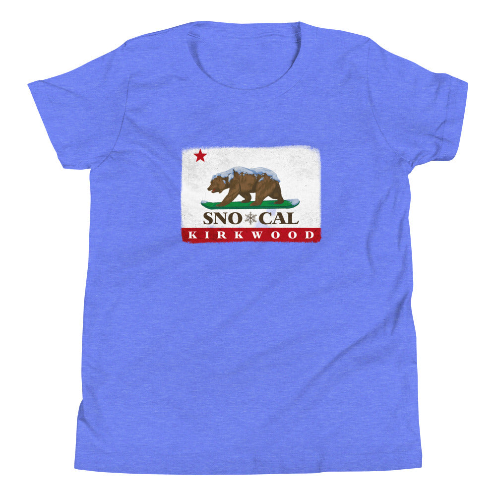 Kirkwood CA Flag Kids Shirt - Sno Cal