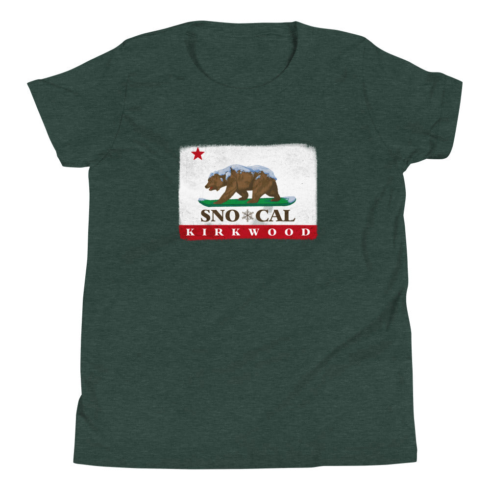 Kirkwood CA Flag Kids Shirt - Sno Cal