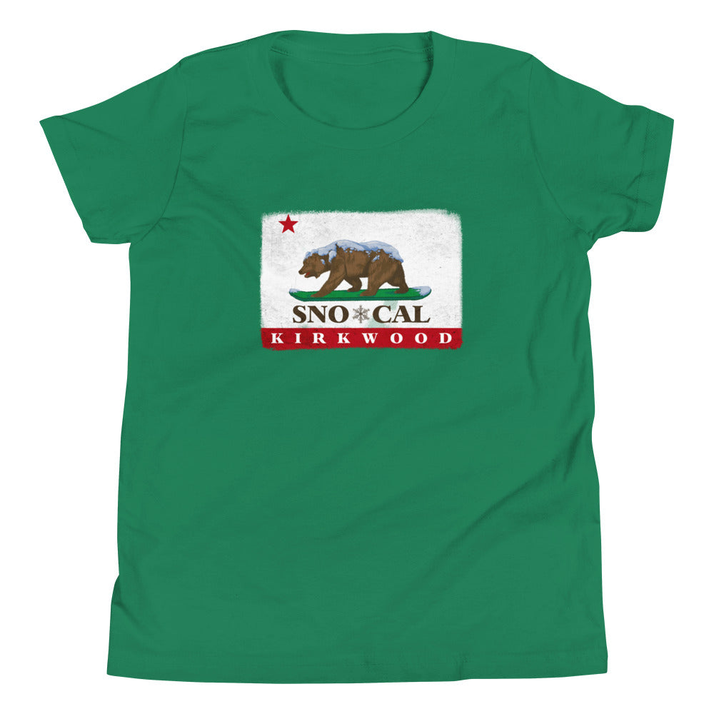 Kirkwood CA Flag Kids Shirt - Sno Cal