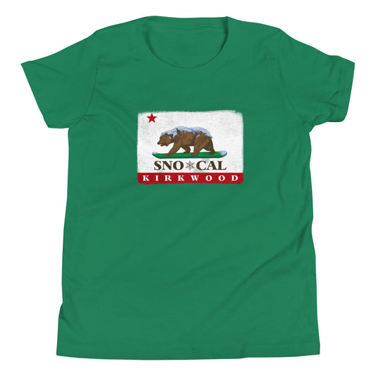 Kirkwood CA Flag Kids Shirt - Sno Cal