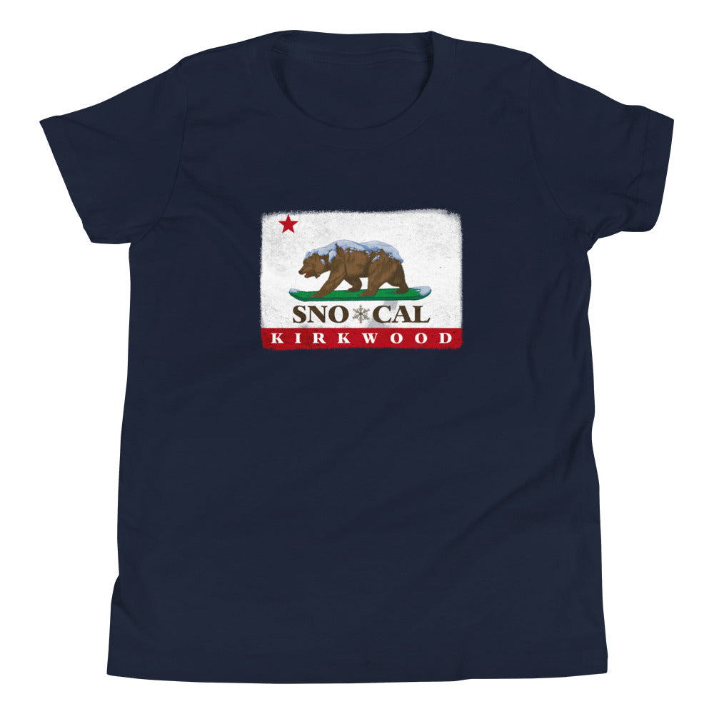 Kirkwood CA Flag Kids Shirt - Sno Cal