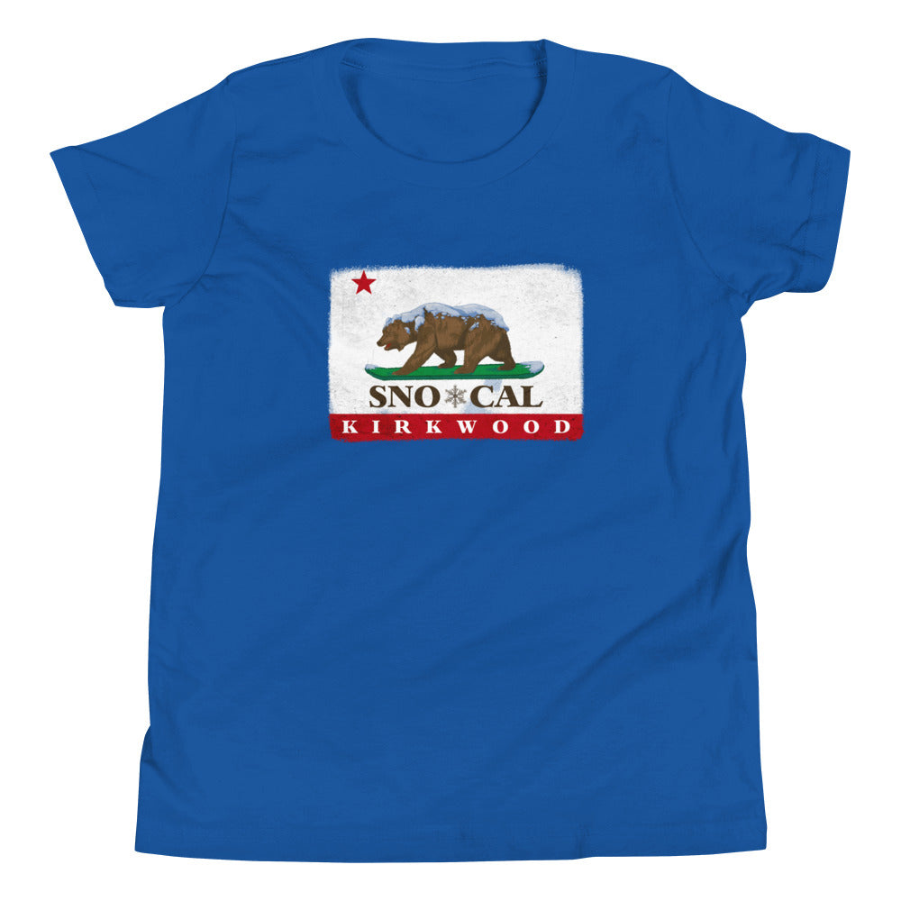 Kirkwood CA Flag Kids Shirt - Sno Cal