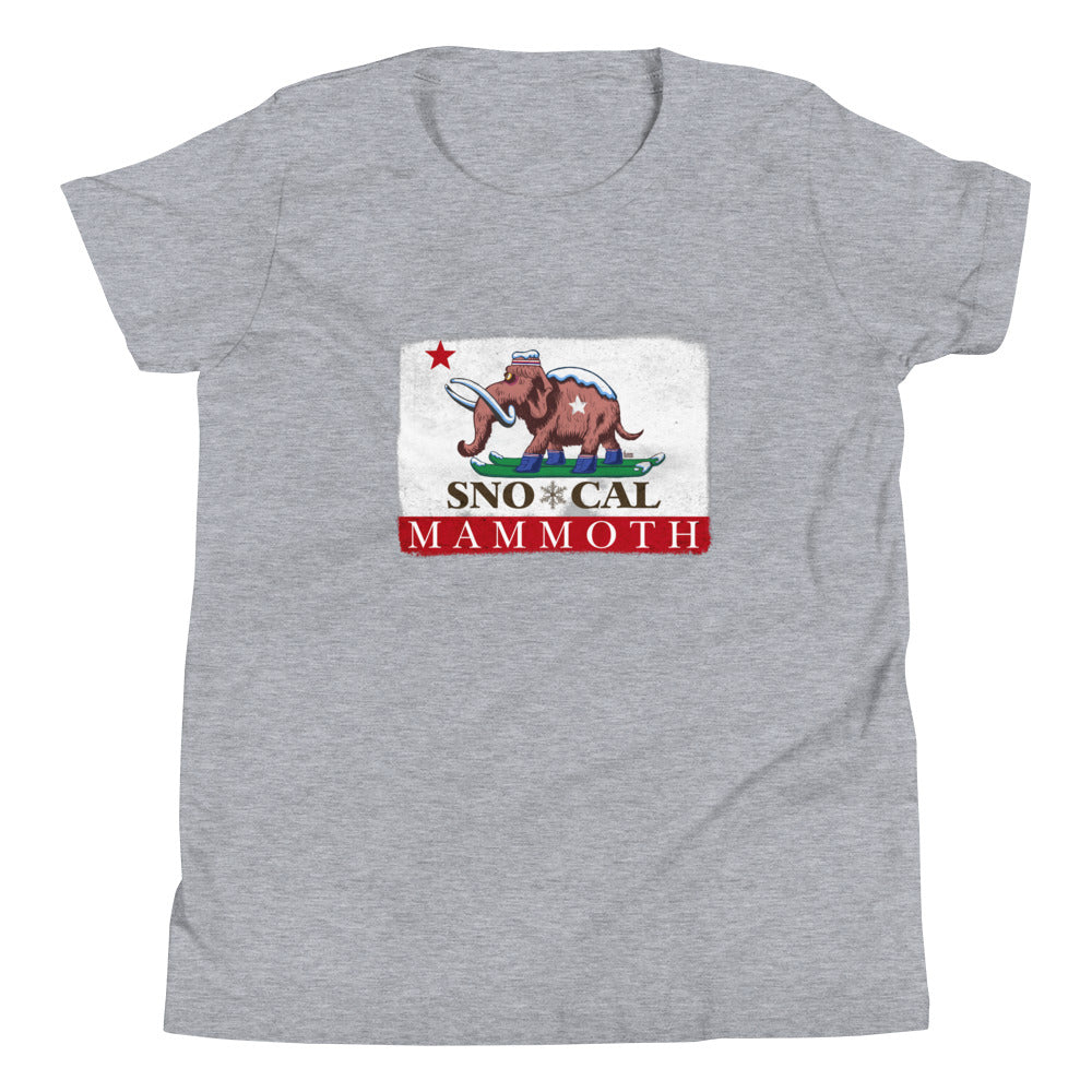 Kids Wally Mammoth CA Flag Shirt - Sno Cal