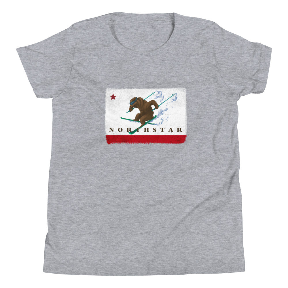 Kids CA Grizzly Skiing Shirt - Sno Cal