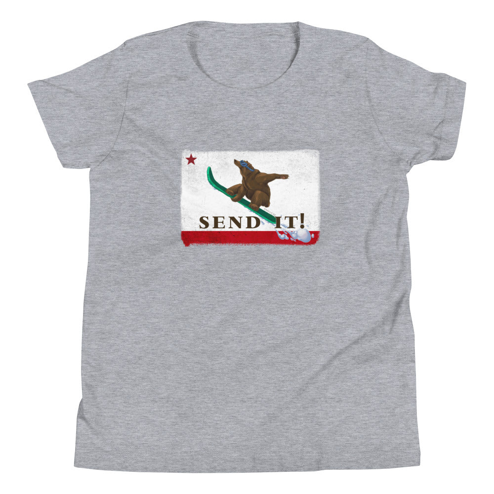Kids Size Send It CA Flag Shirt - Sno Cal