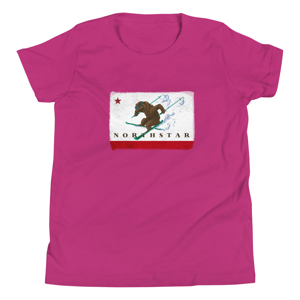 Kids CA Grizzly Skiing Shirt - Sno Cal