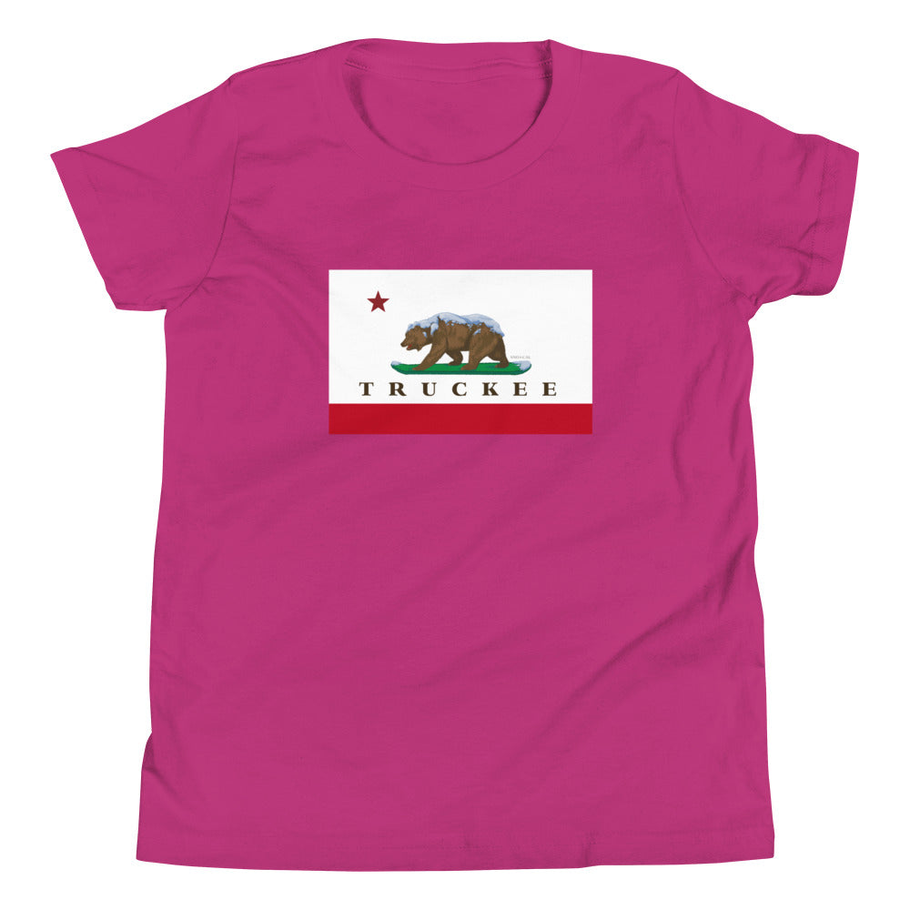 kids pink truckee shirt