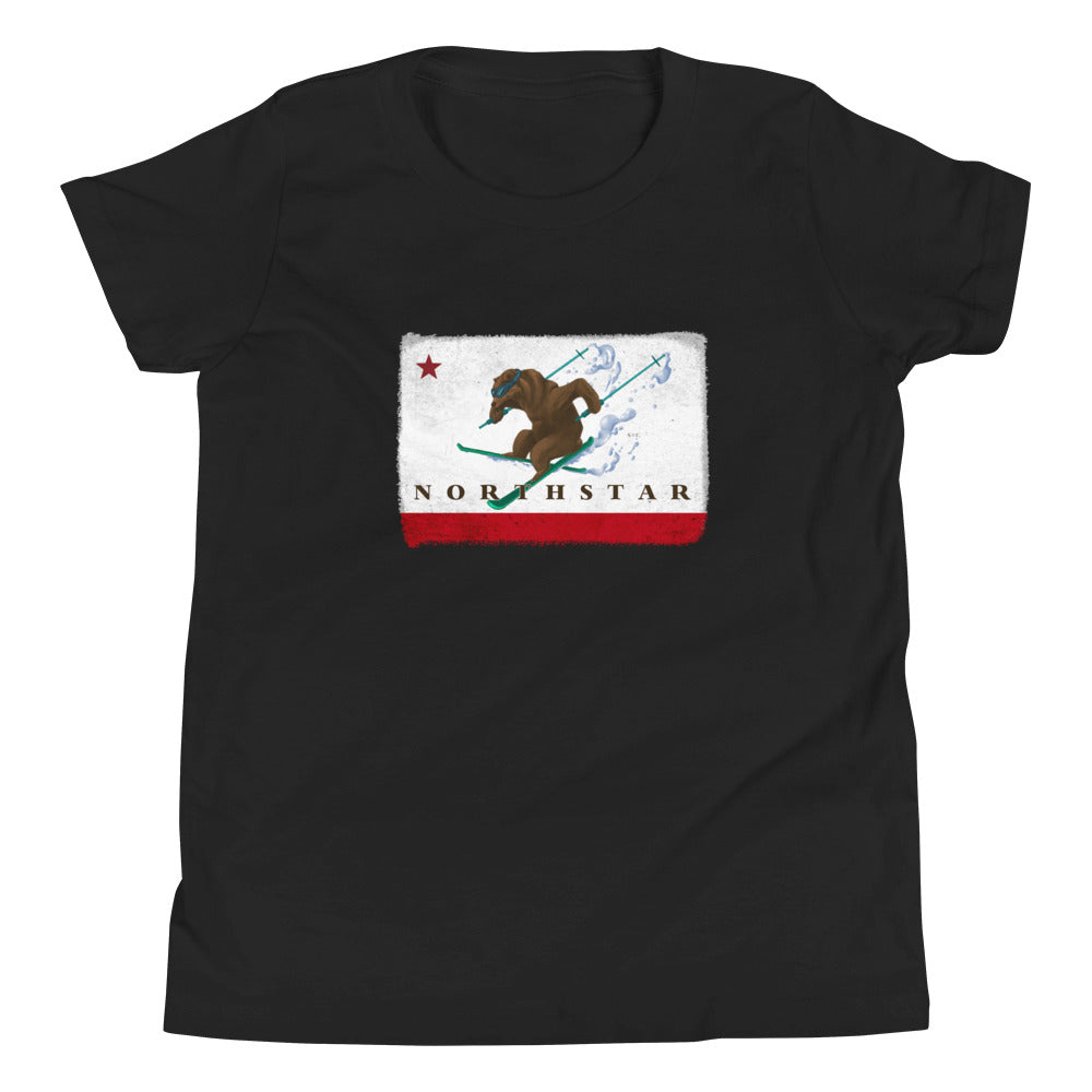 Kids CA Grizzly Skiing Shirt - Sno Cal