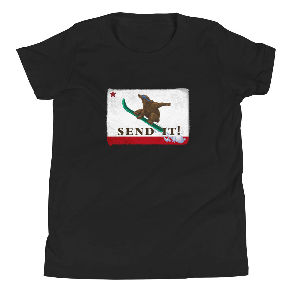 Kids Size Send It CA Flag Shirt - Sno Cal
