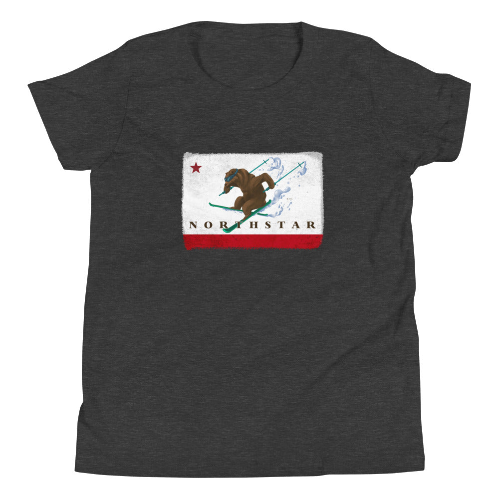 Kids CA Grizzly Skiing Shirt - Sno Cal
