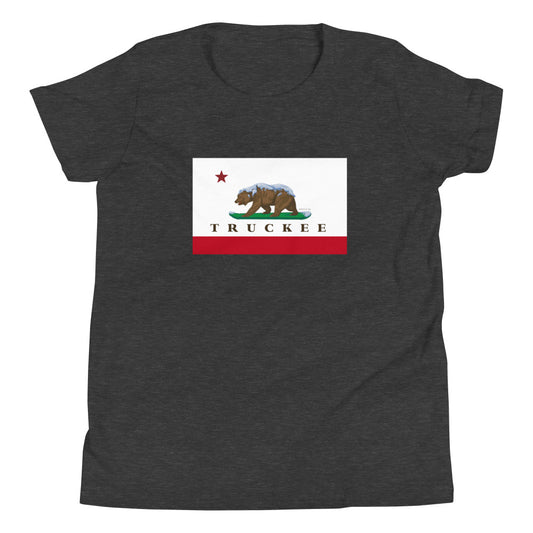 kids dark grey truckee shirt