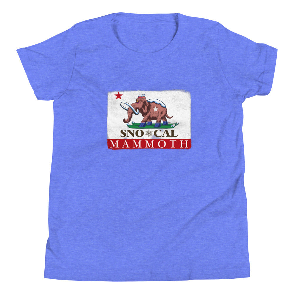 Kids Wally Mammoth CA Flag Shirt - Sno Cal