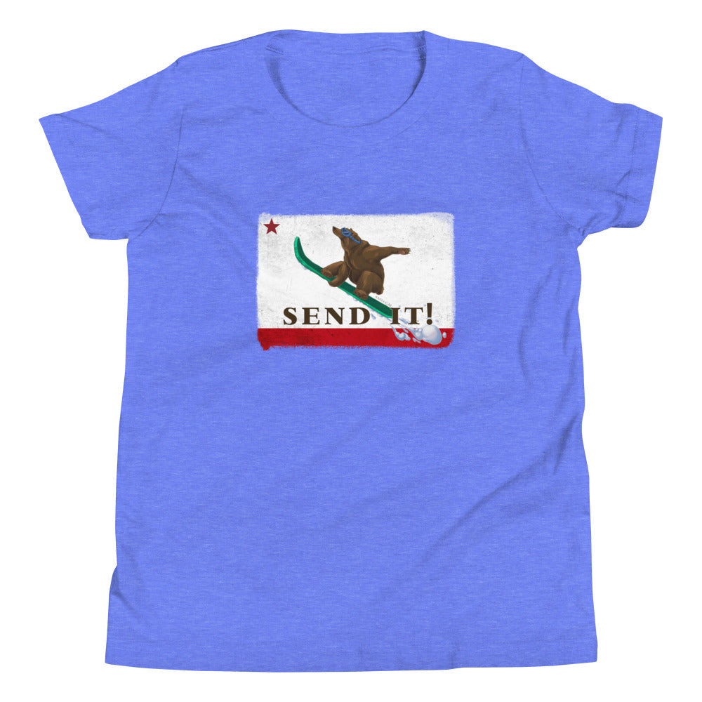 Kids Size Send It CA Flag Shirt - Sno Cal