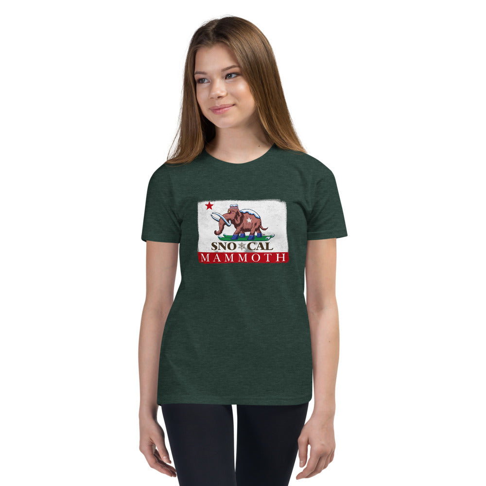 Kids Wally Mammoth CA Flag Shirt - Sno Cal