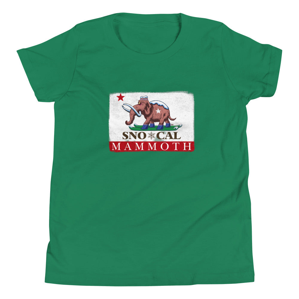 Kids Wally Mammoth CA Flag Shirt - Sno Cal
