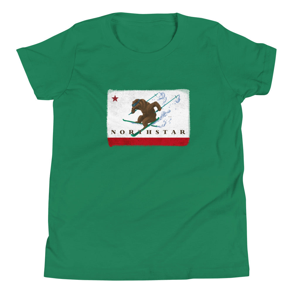 Kids CA Grizzly Skiing Shirt - Sno Cal