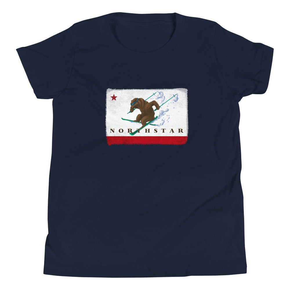 Kids CA Grizzly Skiing Shirt - Sno Cal