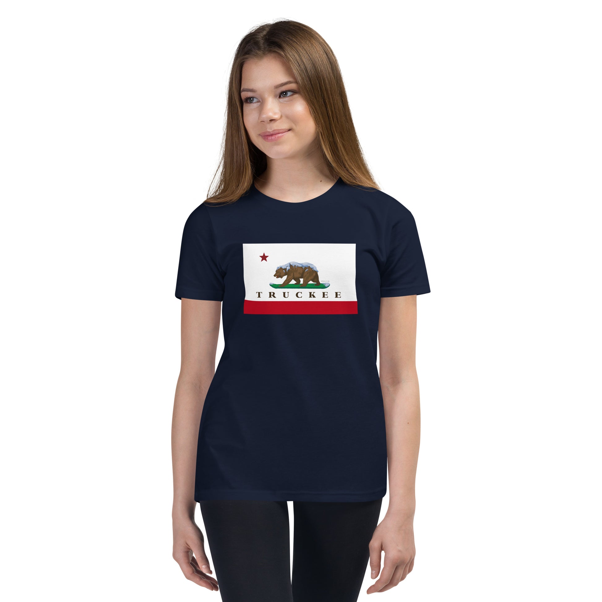 kids navy truckee shirt