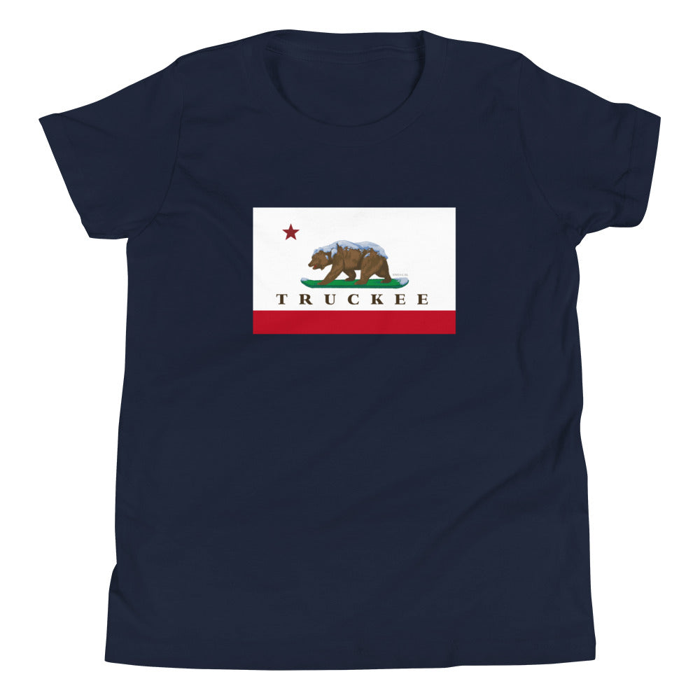 kids navy truckee shirt