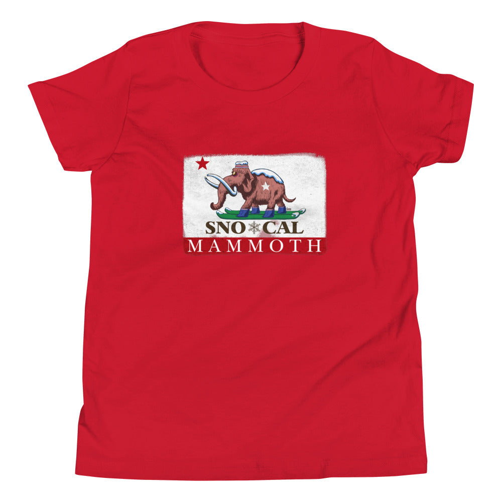 Kids Wally Mammoth CA Flag Shirt - Sno Cal