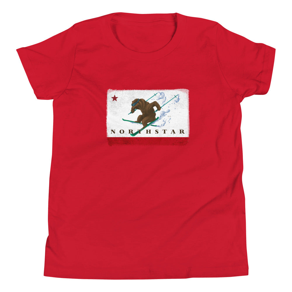 Kids CA Grizzly Skiing Shirt - Sno Cal