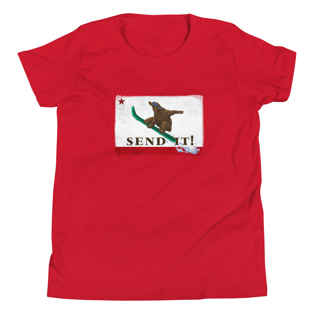 Kids Size Send It CA Flag Shirt - Sno Cal