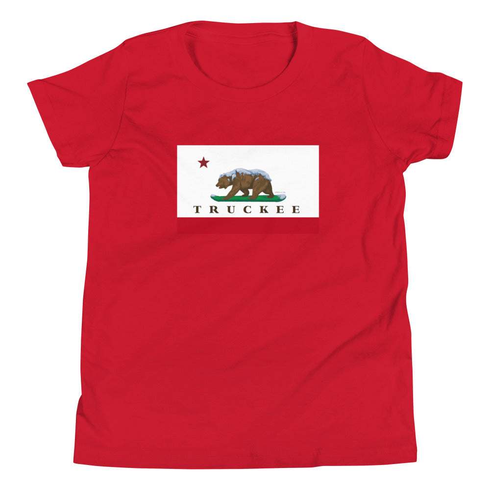 kids red truckee shirt