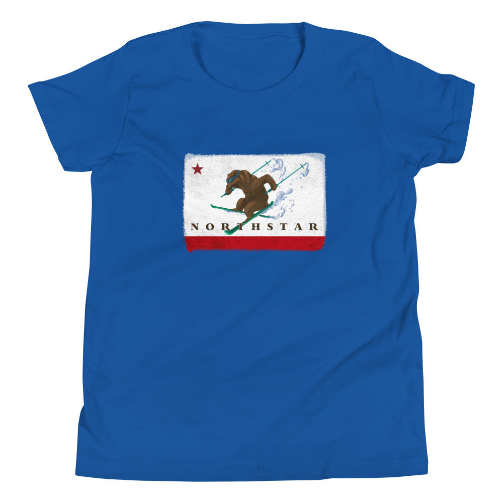 Kids CA Grizzly Skiing Shirt - Sno Cal