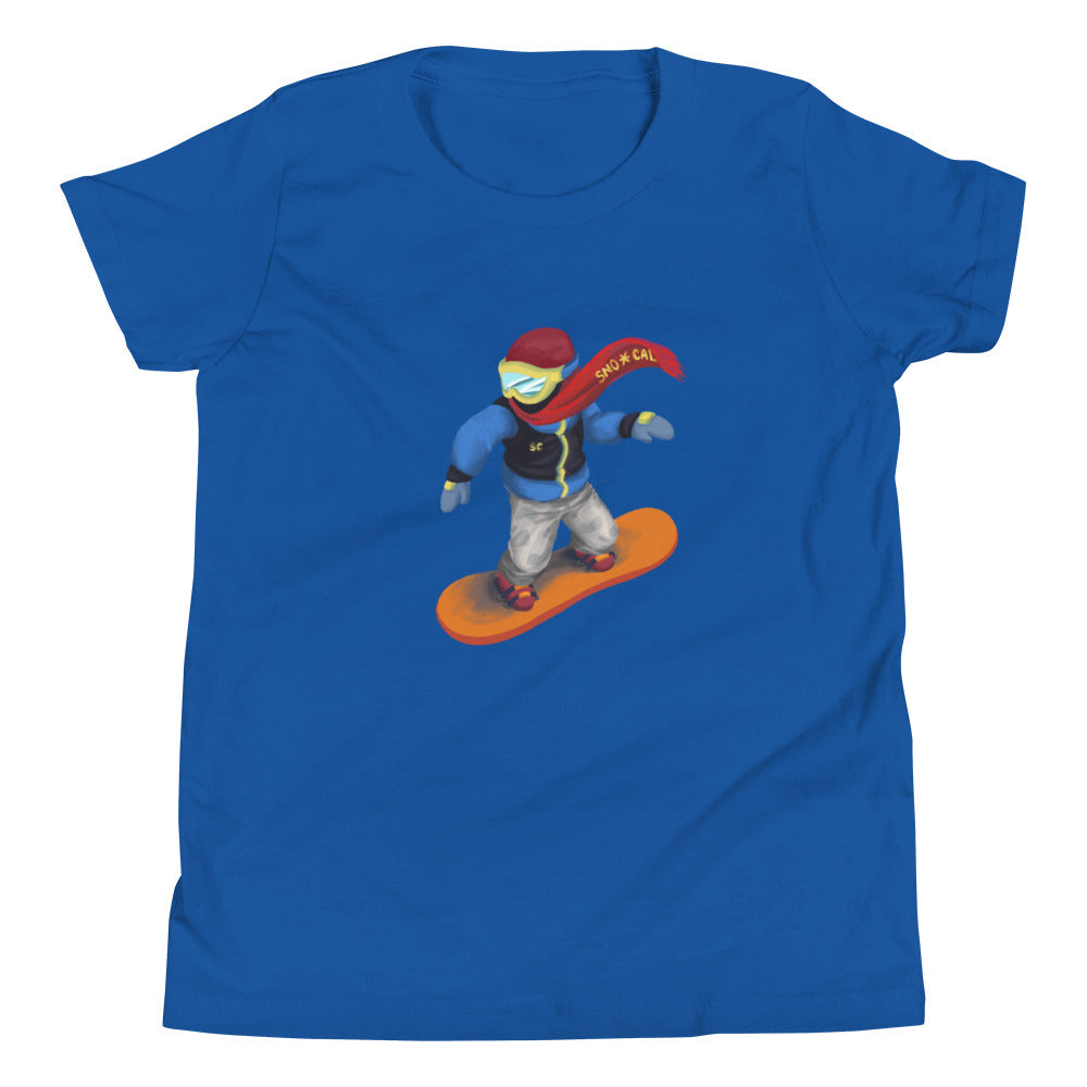 kids blue snowmoji shirt