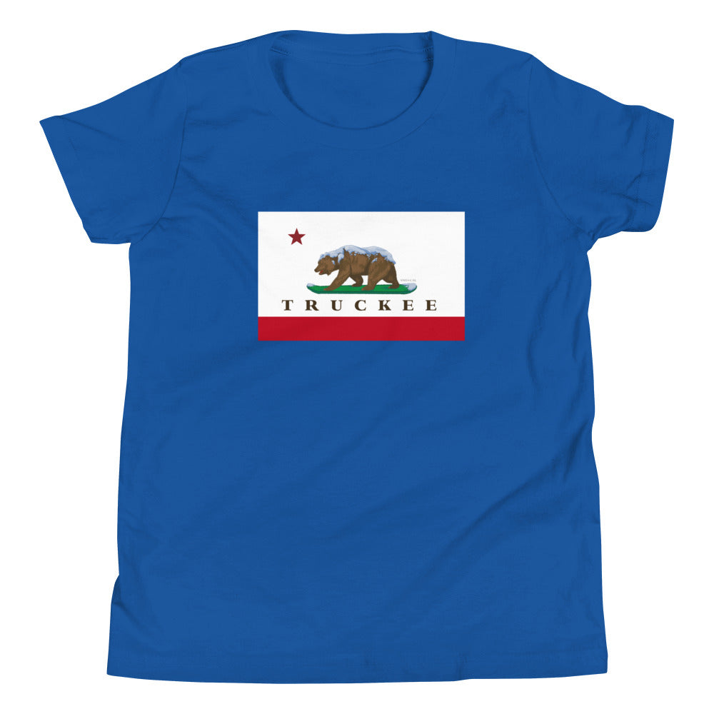 kids royal blue truckee shirt