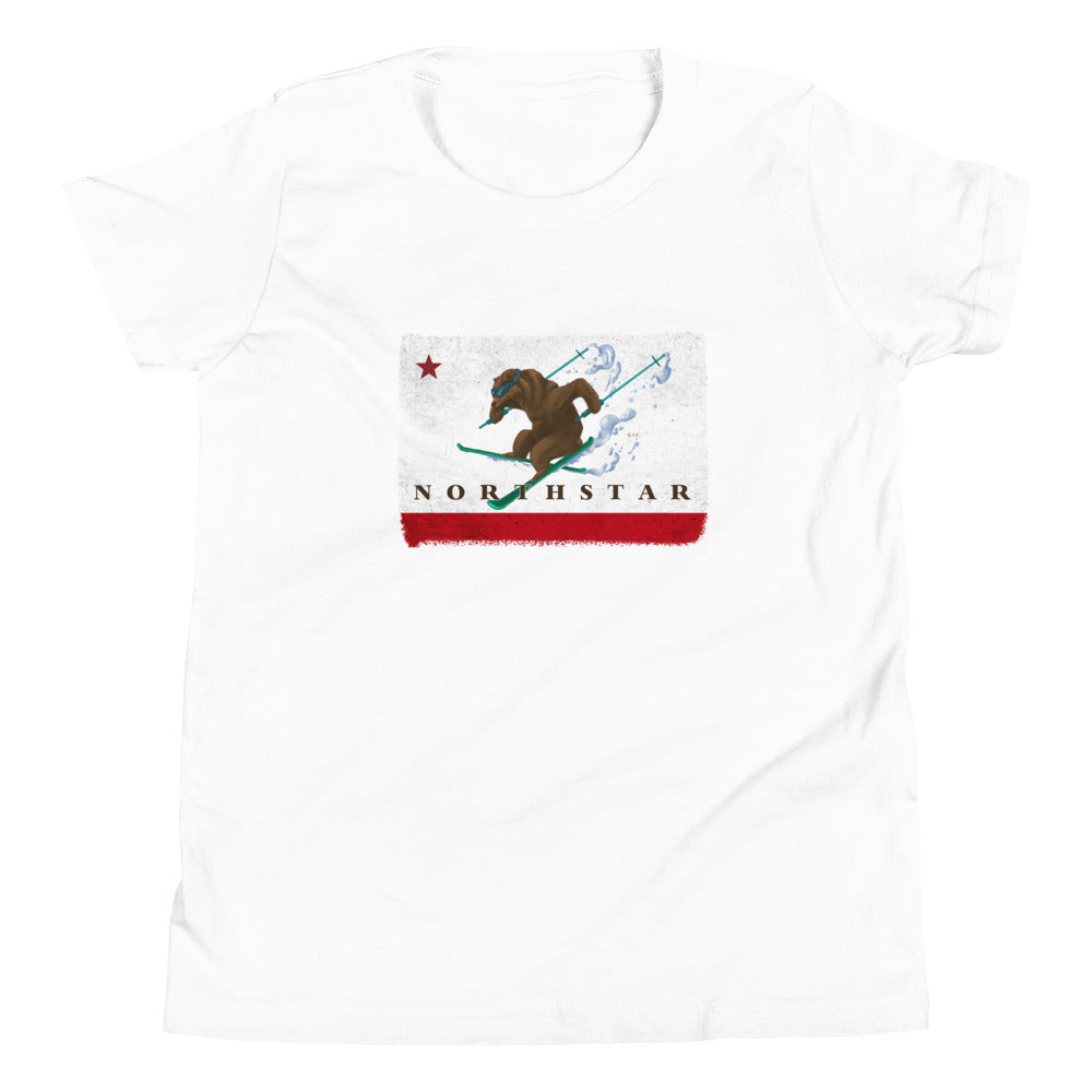 Kids CA Grizzly Skiing Shirt - Sno Cal