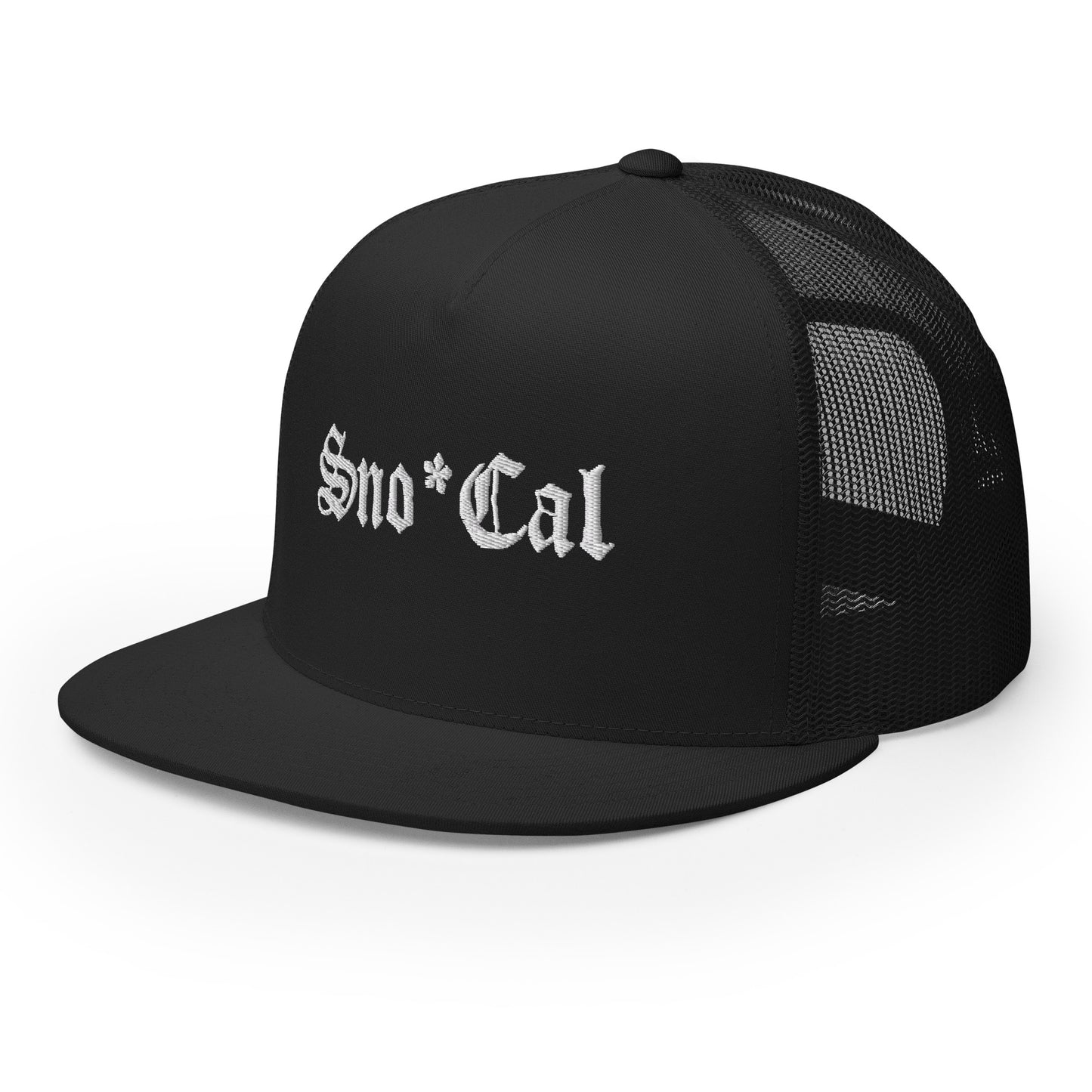 Sno*Cal Trucker Hat with Old English lettering