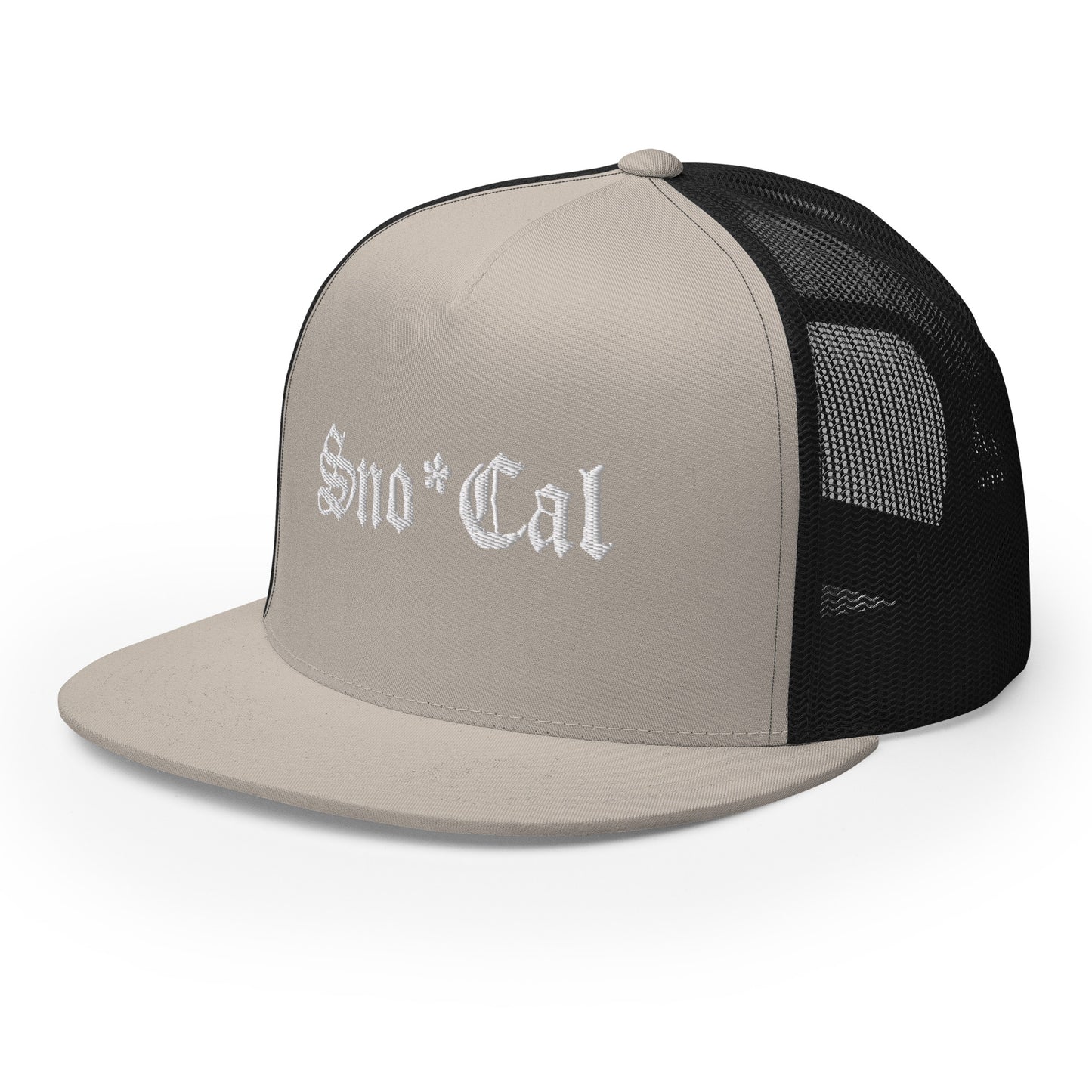 Sno*Cal Trucker Hat with Old English lettering