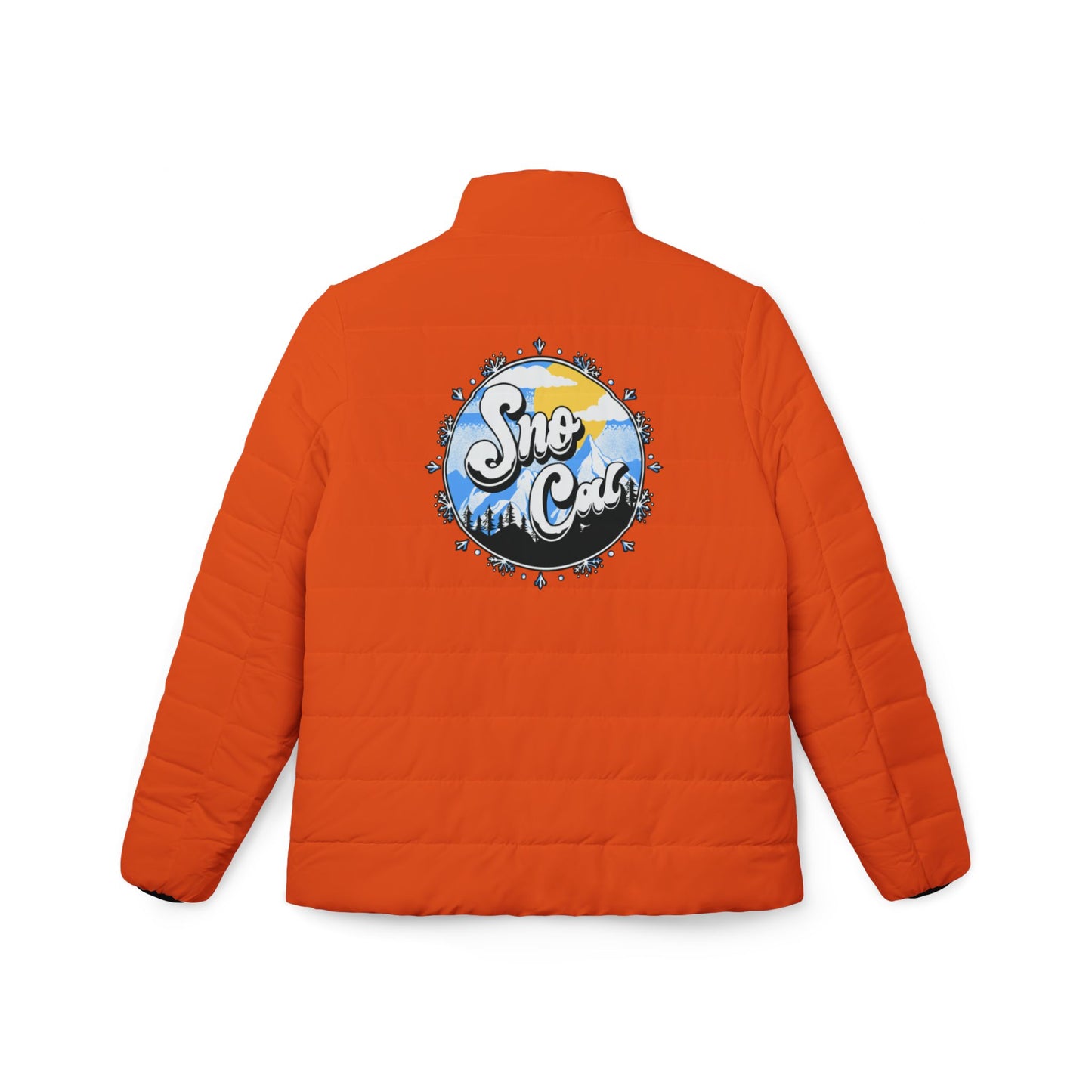 Women’s Orange Winter Puffer Jacket