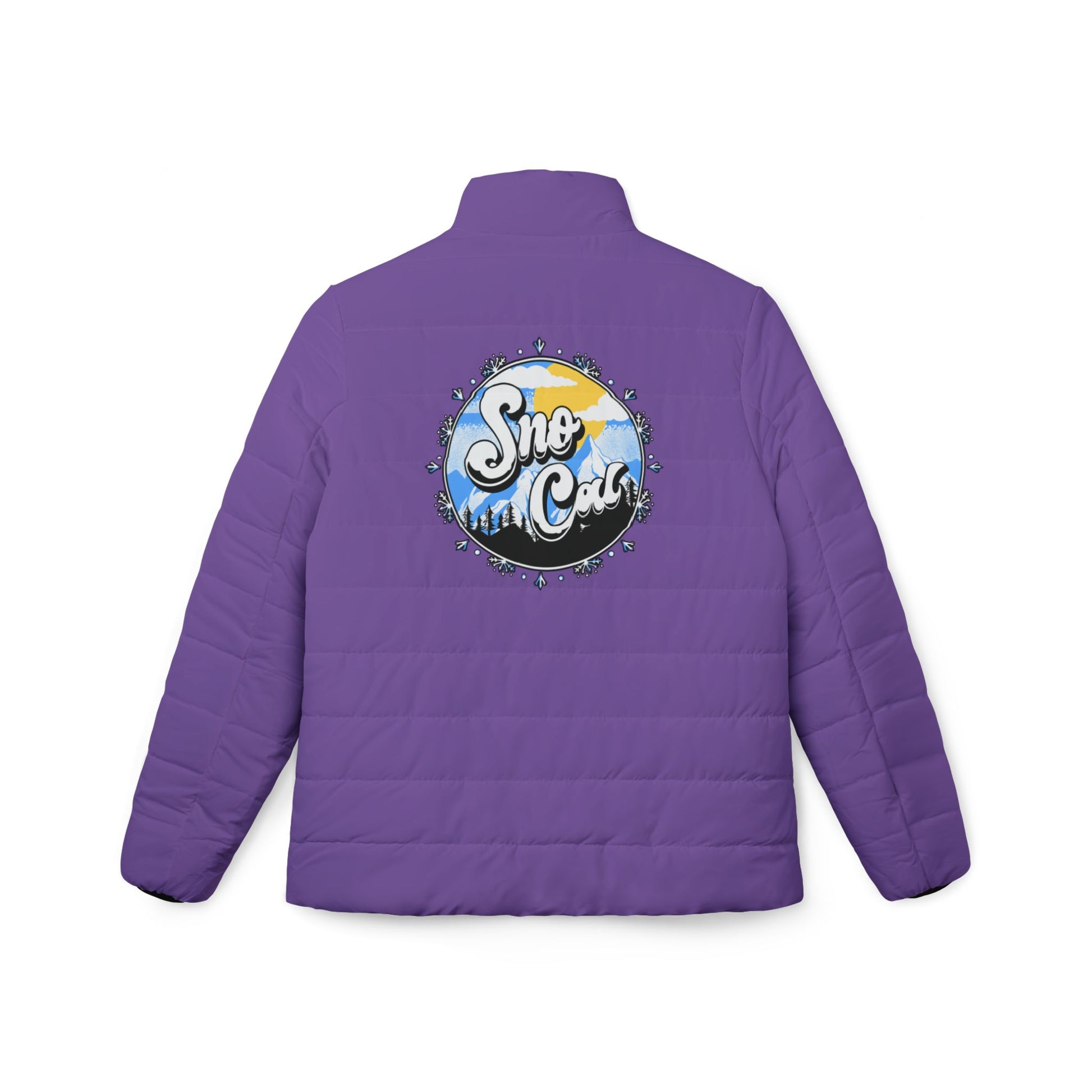 Women’s Purple Snow Winter Puffer Jacket