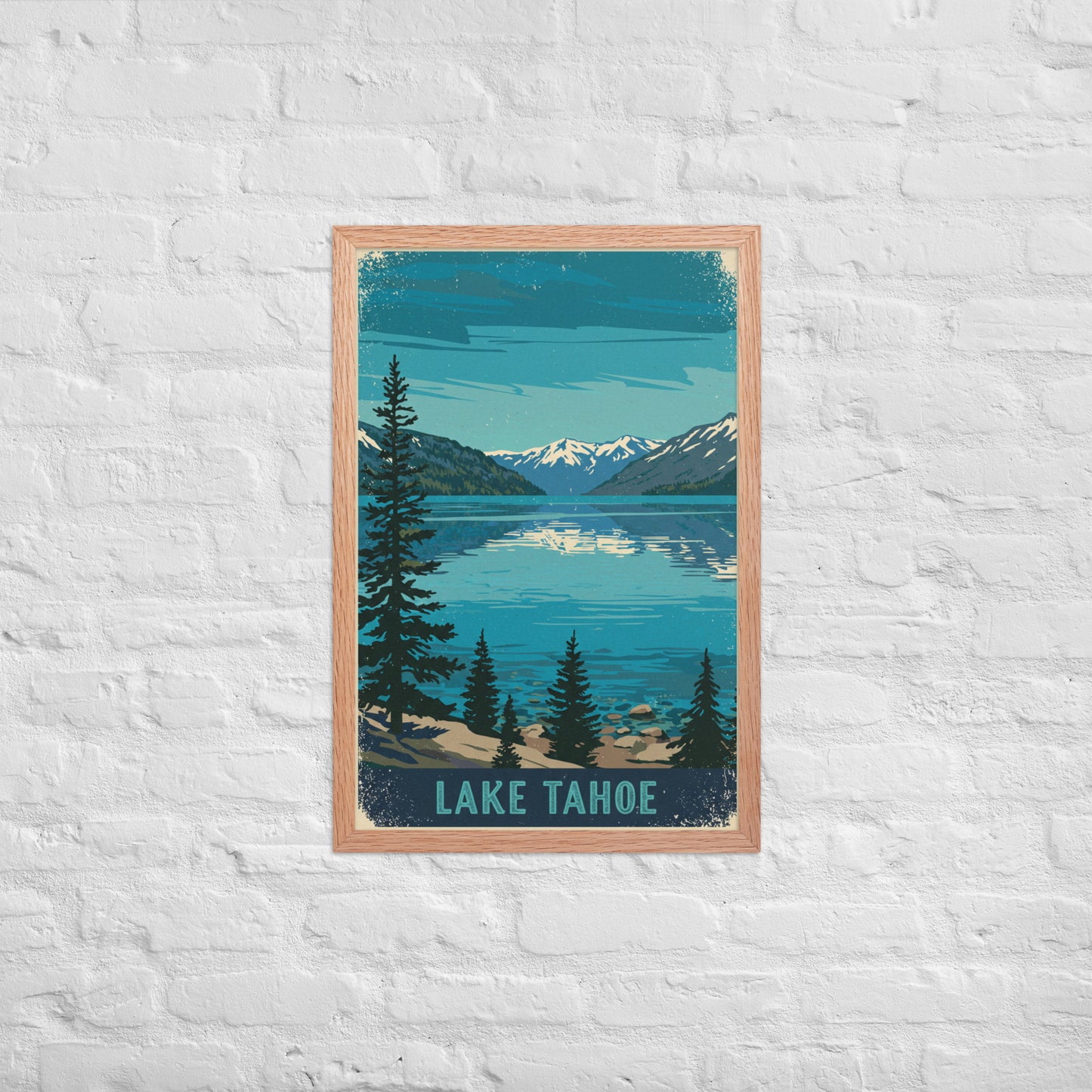 Lake Tahoe Vintage Poster