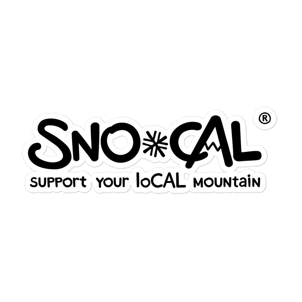 Support Your LoCAL Mountain Sno*Cal sticker
