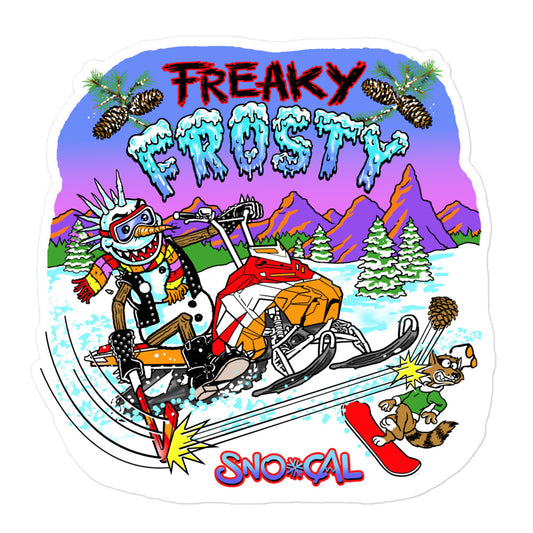 Freaky Frosty Sticker
