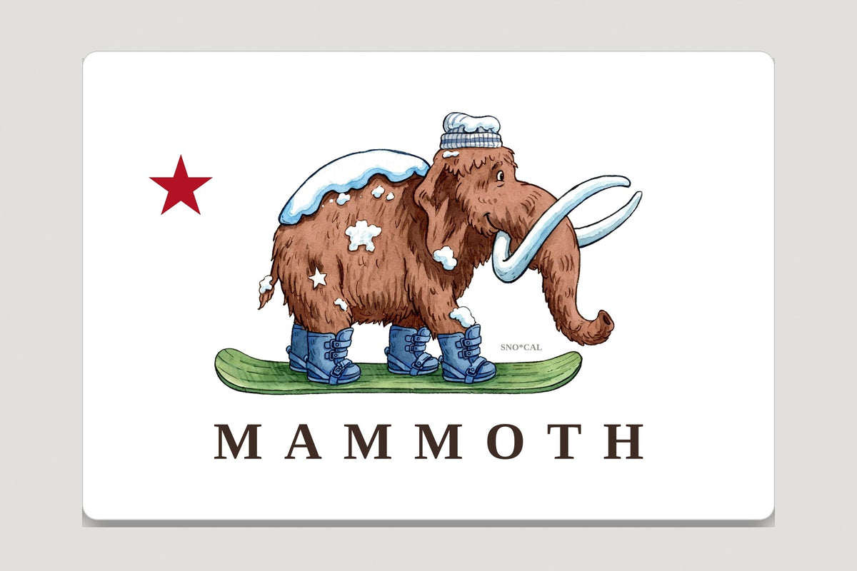Mammoth CA Flag Sticker