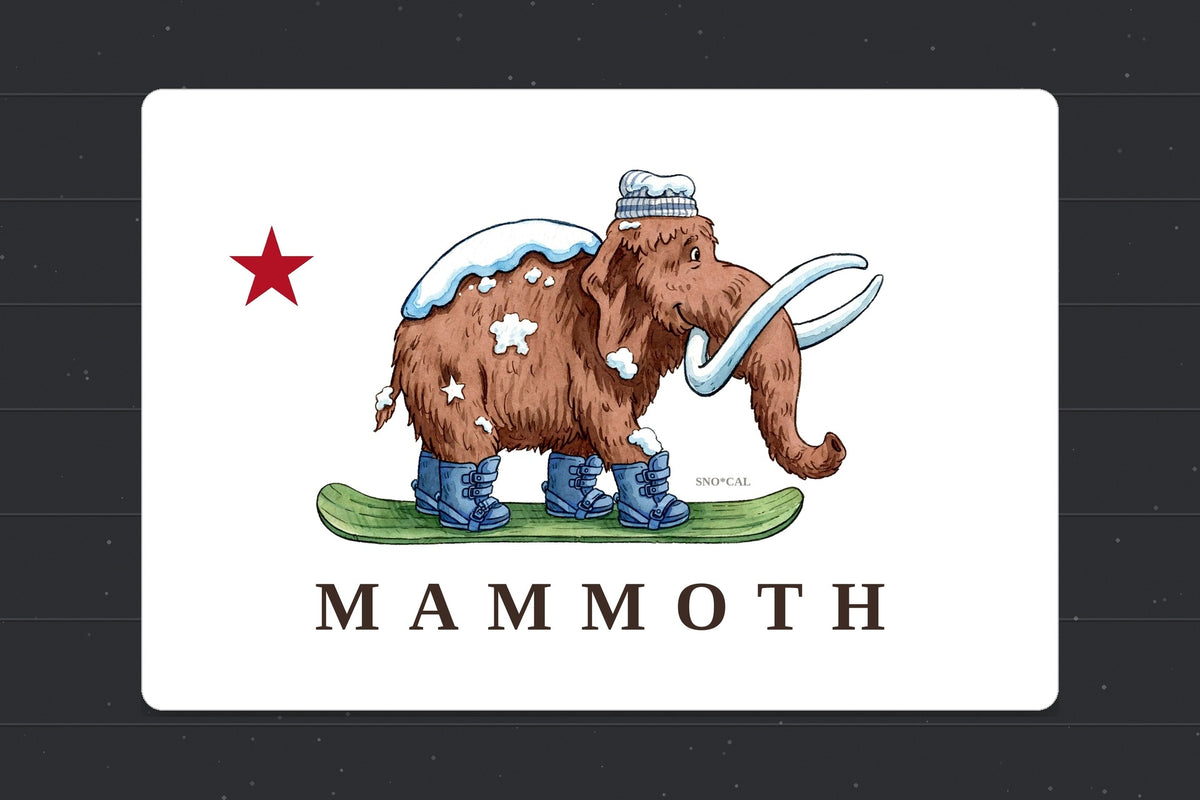 Mammoth CA Flag Sticker