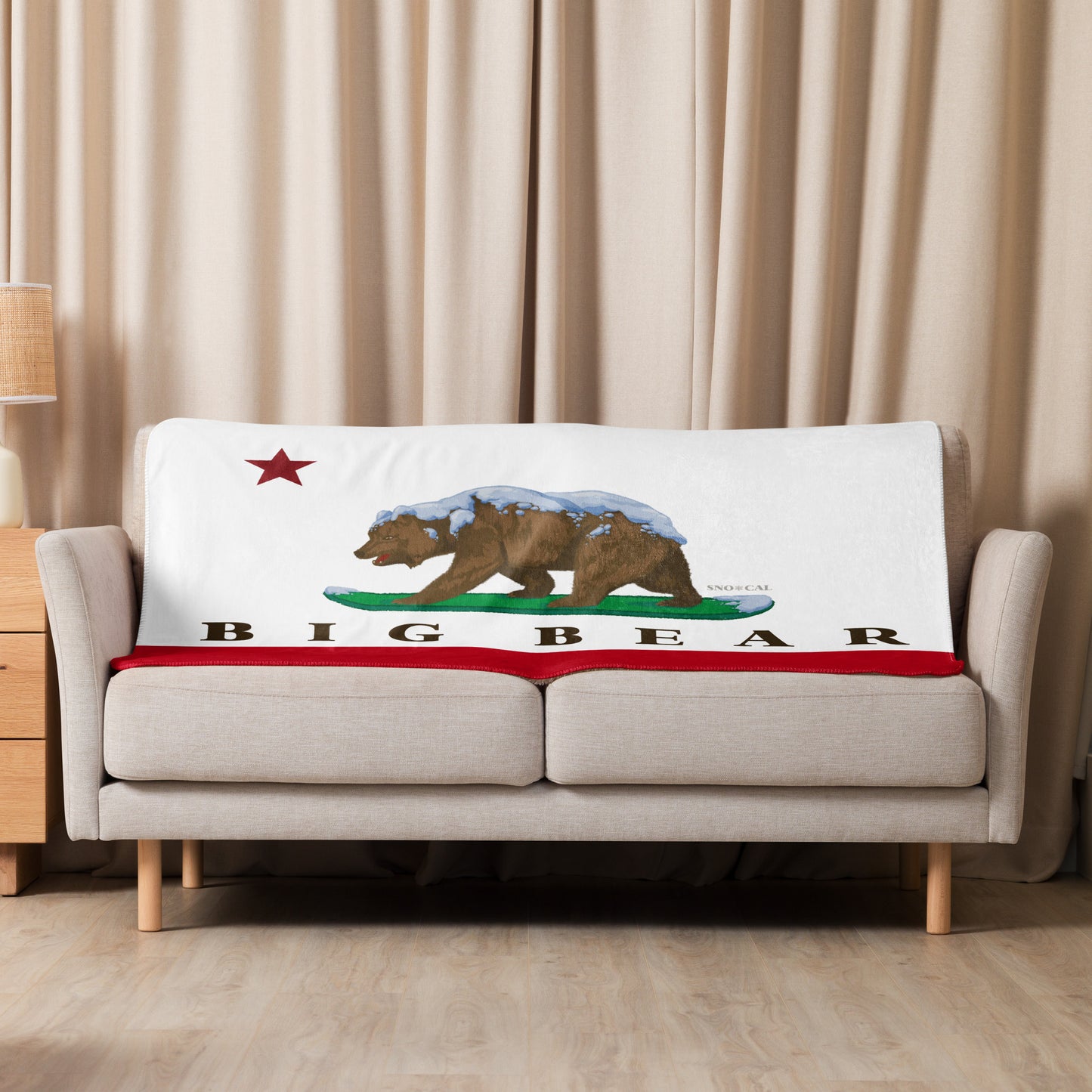 big bear couch blanket