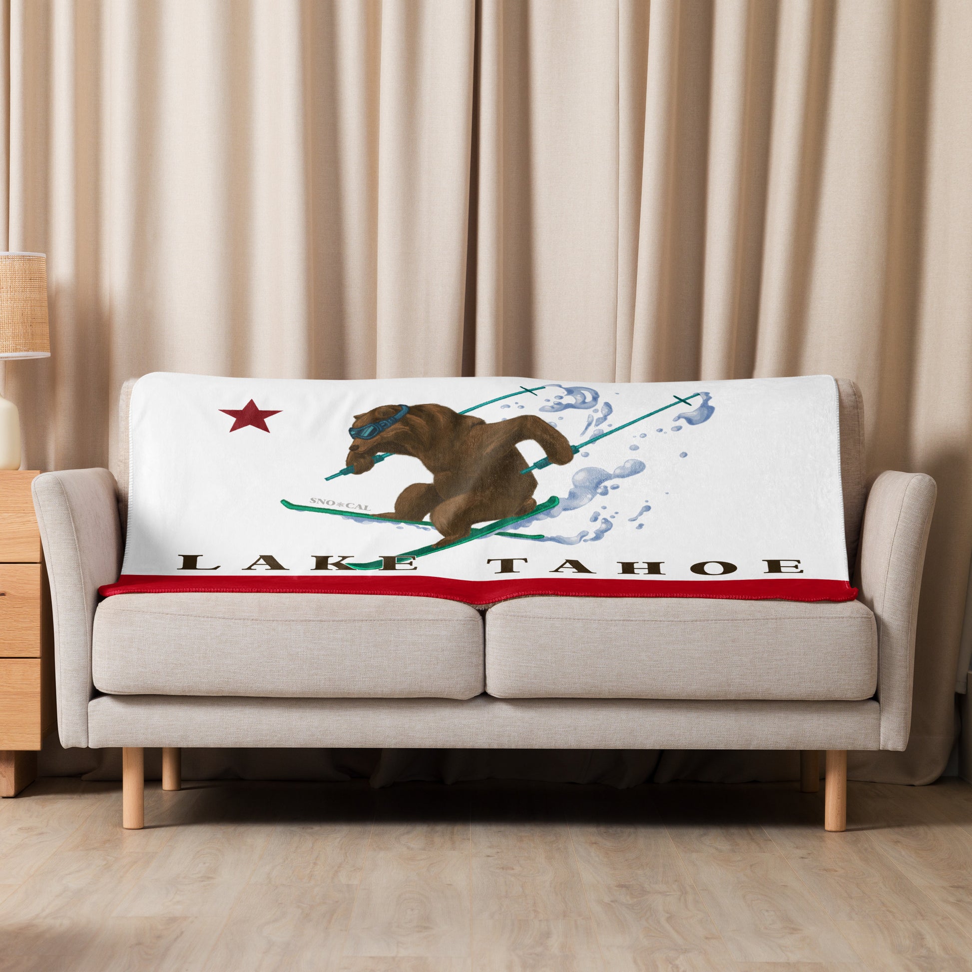 lake tahoe couch blanket