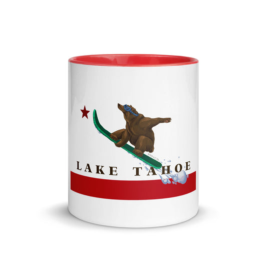 Lake Tahoe Snowboarding Grizzly Mug