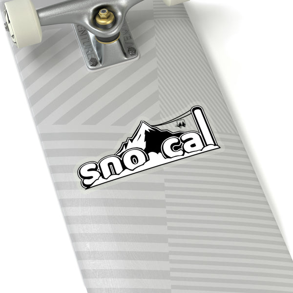 Sno Cal Black Kiss-Cut Stickers - Sno Cal