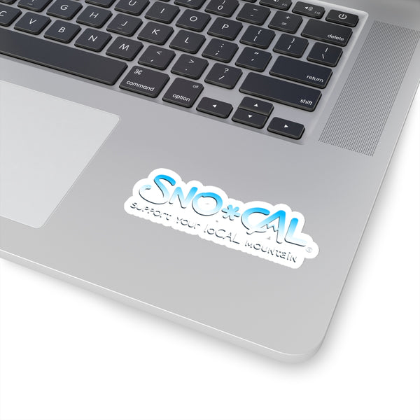 Sno Cal® Icy Blue & White Support your loCAL mountain sticker - Sno Cal