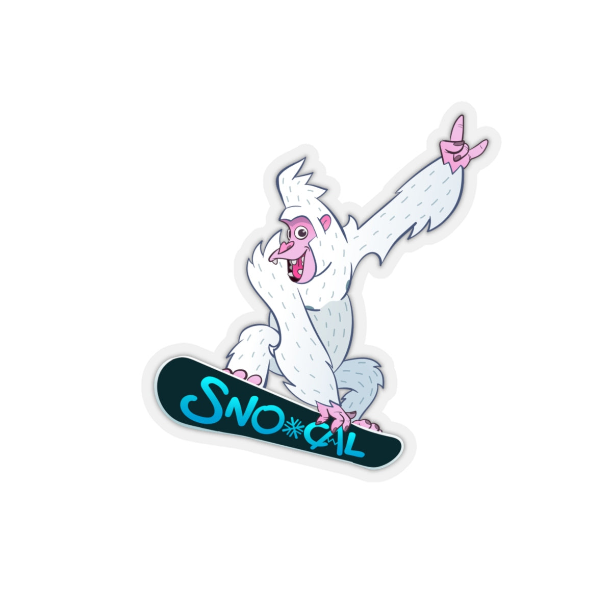 Snorilla Air Grab snowboard sticker - Sno Cal