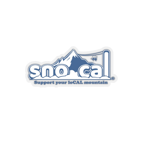 Sno Cal® Blue & White Support your loCAL mountain sticker - Sno Cal